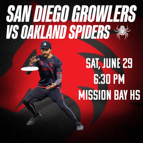 San Diego Growlers vs Oakland Spiders 2024