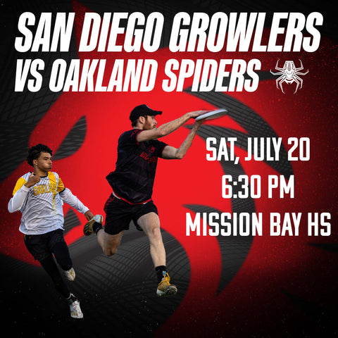 San Diego Growlers vs Oakland Spiders July 20 2024