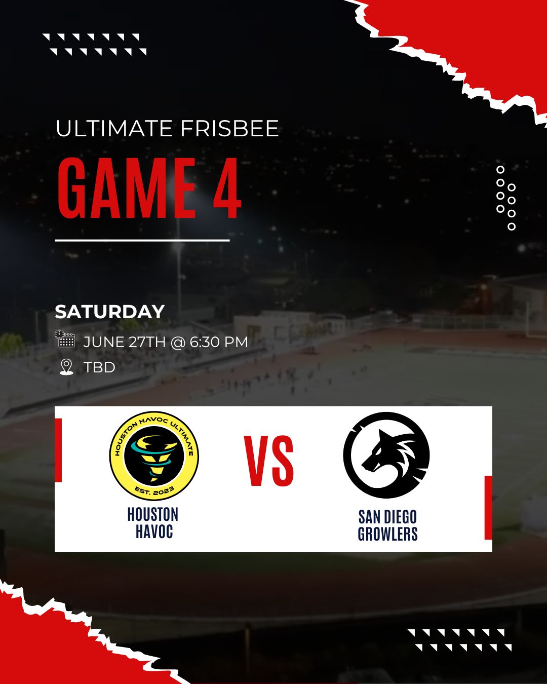 San Diego Growlers vs Houston Havoc 2026